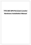 TTS 200 GPS Personal Locator Hardware Installation Manual