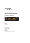 TT31 Mode S Transponder Installation Manual