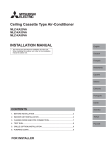 INSTALLATION MANUAL Ceiling Cassette Type Air