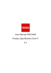 User Manual PIM DAM Product Specification Form F V.1