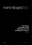 User Manual Nord Stage 2 EX 88 Nord Stage 2 EX HP76 Nord
