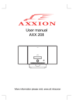 User manual AXX 208