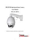 HD IP IR High Speed Dome Camera User Manual SST-AV-ARYA