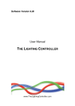 User Manual THE LIGHTING CONTROLLER