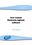 User manual User manual Electronic logbook software - E