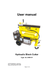 User manual - Almi Machinefabriek