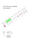 LC-C50 Laser Controller User manual