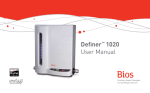 Definer™ 1020 User Manual