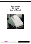 Desk printer DP 24-40 User's Manual