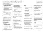 User manual Salvus laptop safe