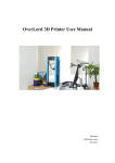 OverLord 3D Printer User Manual