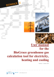User manual for the BioGrace greenhouse gas calculation tool for