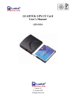 LEADTEK GPS CF Card User's Manual