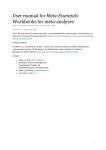 User manual for Meta-Essentials: Workbooks for meta
