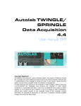 Autolab Twingle-Springle SPR user manual 4.4.0-6
