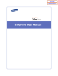 OfficeServ Softphone User Manual
