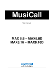 User manual MAX88-88D-816-816D_UK