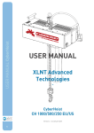 USER MANUAL - XLNT: advanced technologies
