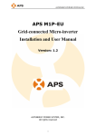 APS M1P-EU Grid-connected Micro-inverter Installation and User