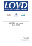 LOVD 3.0 user manual Build 3.0-14