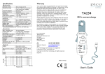 30 A current clamp User's Guide