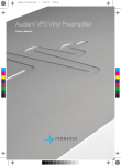 Owners Manual - Audiant VP3 (v1.0a)