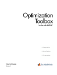 Optimization Toolbox User's Guide