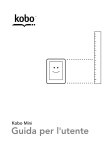 Kobo Mini eReader User Guide IT