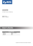 UAG50 User's Guide
