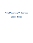 TotalRecovery Express User's Guide