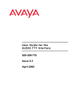 User Guide for the AUDIX TTY Interface