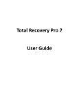 Total Recovery Pro 7 User Guide