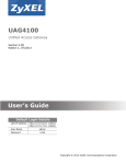 UAG4100 User's Guide