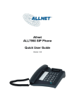 Allnet ALL7950 SIP Phone Quick User Guide