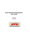 Active WorkFlow Management(TM) User Guide