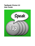 TapSpeak Choice 2.0 User Guide