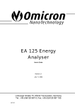 EA 125 Energy Analyser User's Guide