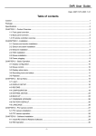 DVR User Guide Table of contents