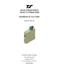 Altrak Altitude Hold & Altrak VS Altitude Hold Installation & User Guide