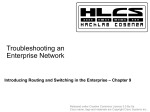 Troubleshooting an Enterprise Network