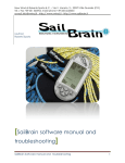 SailBrain software manual and troubleshooting