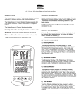 A1 Home Monitor Operating Instructions