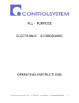 all - purpose electronic scoreboard operating instructions