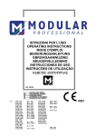 ISTRUZIONI PER L'USO OPERATING INSTRUCTIONS