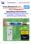 TEL1-PCM-BATT Operating Instructions