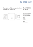 Description and Operating Instructions - e