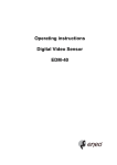 Operating instructions Digital Video Sensor EDM-40