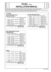 INSTALLATION MANUAL FS-521 Finisher