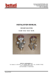 INSTALLATION MANUAL - Bettati Antincendio