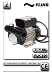 Diesel fuel transfer pump FLUID FLC FLK 60-230V/50Hz